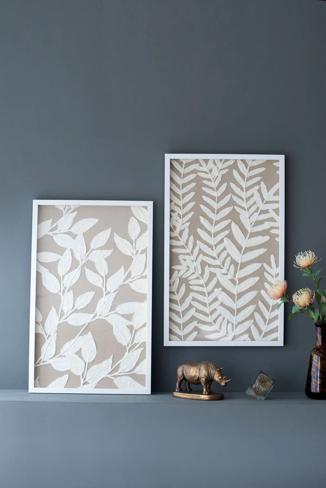 Shadow Box Wall Decor (Set of 2) - White by Unique Piece Furniture