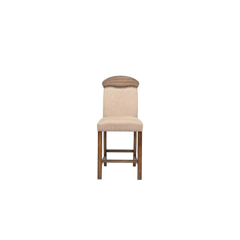 Maurice - Counter Height Chair (Set of 2) - Linen & Oak by Unique Piece Furniture