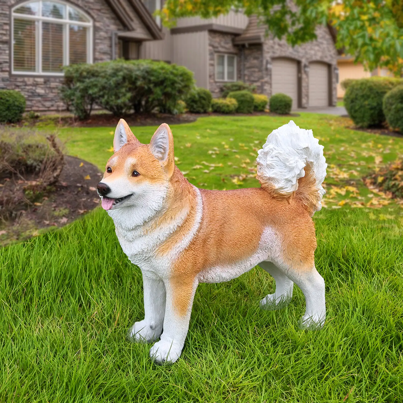Lifelike Shiba Inu Dog Statue by HouseOfZazla