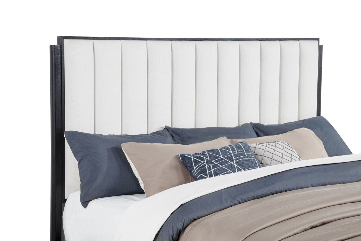 Brookmead 60-inch Upholstered California King Bed Black, photo 2 of 7