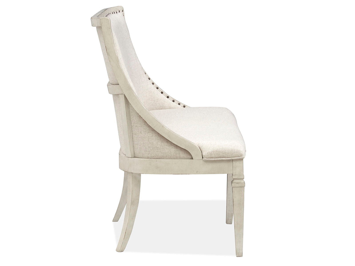 Newport - Bench With Upholstered Seat & Back - Alabaster, photo 2 of 7