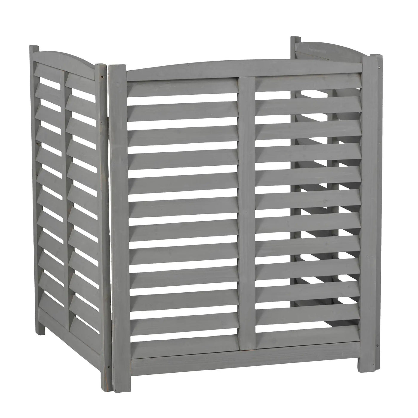3 Panel Outdoor Wooden Air Conditioner Fence by HouseOfZazla