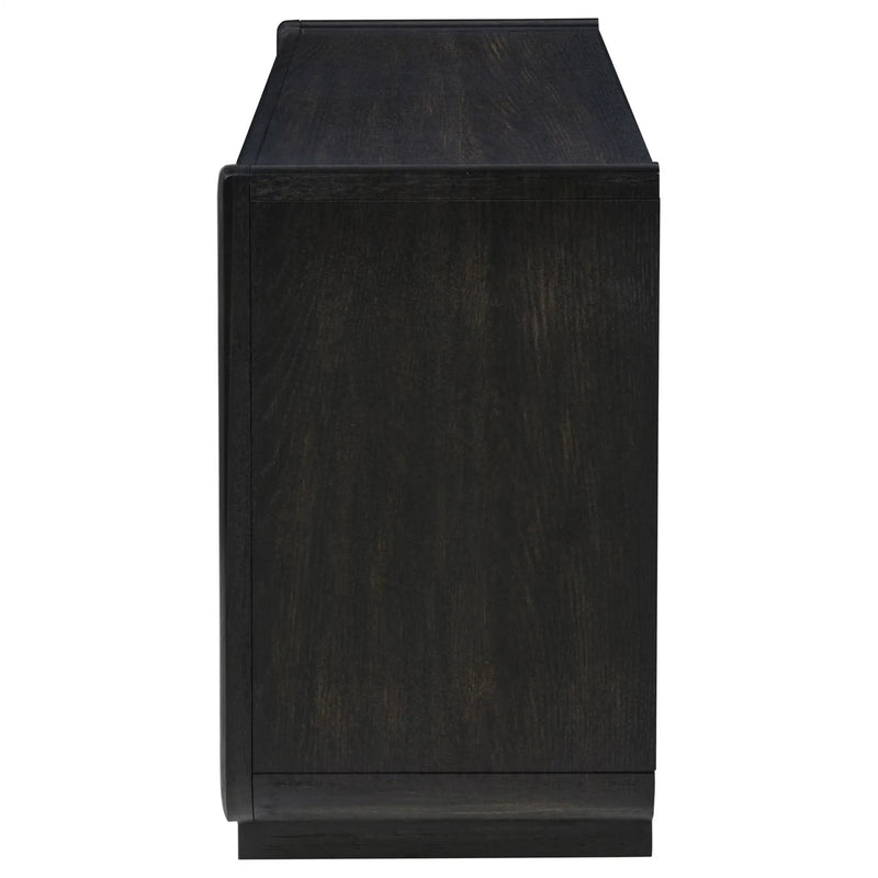 Leandro 2-drawer Entryway Sofa Console Table Burnished Black by Unique Piece Furniture