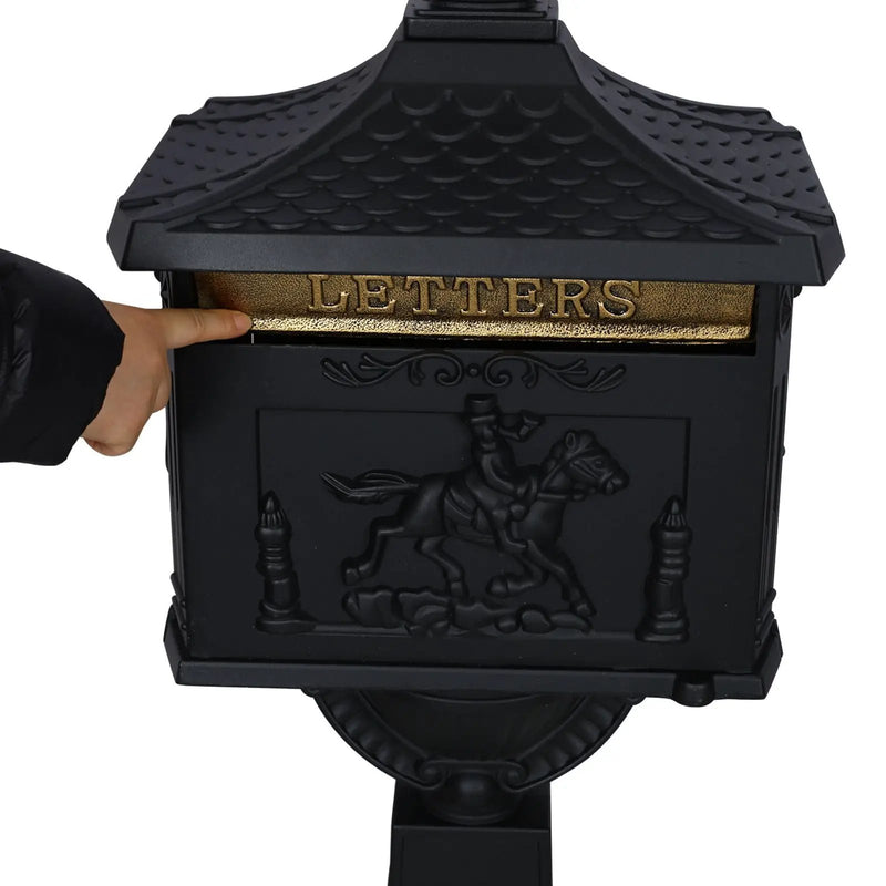 Cast Aluminum Mail Box, Postal Box, Mailbox by Unique Piece Furniture