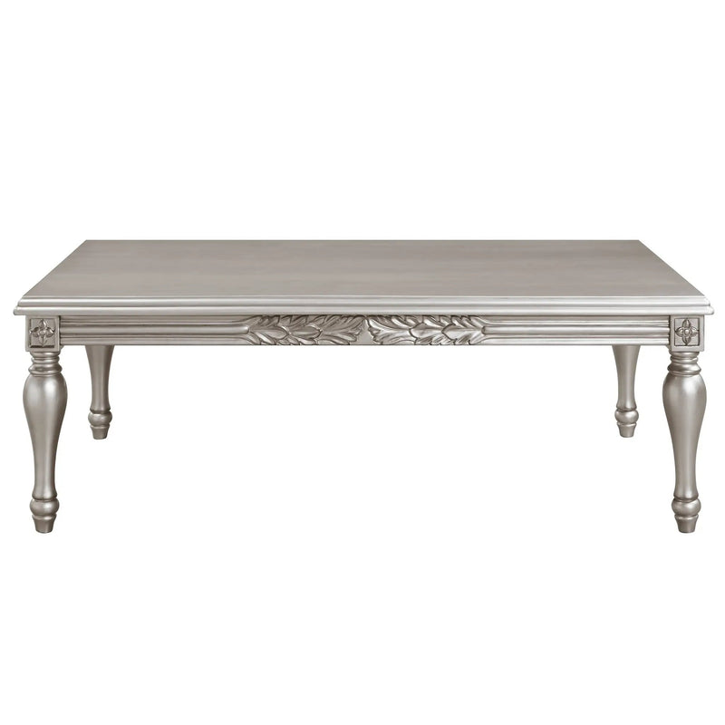 Pelumi Platinum Finish Coffee Table by HouseOfZazla