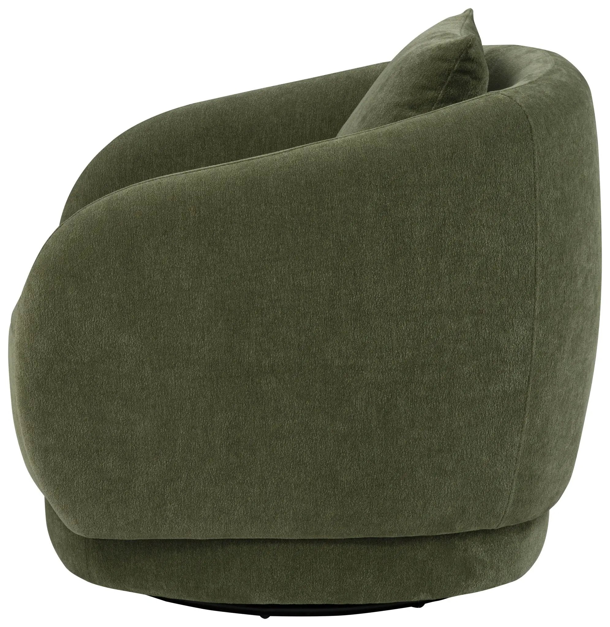 Arnaud Chenille Upholstered Swivel Accent Chair Green by Unique Piece Furniture