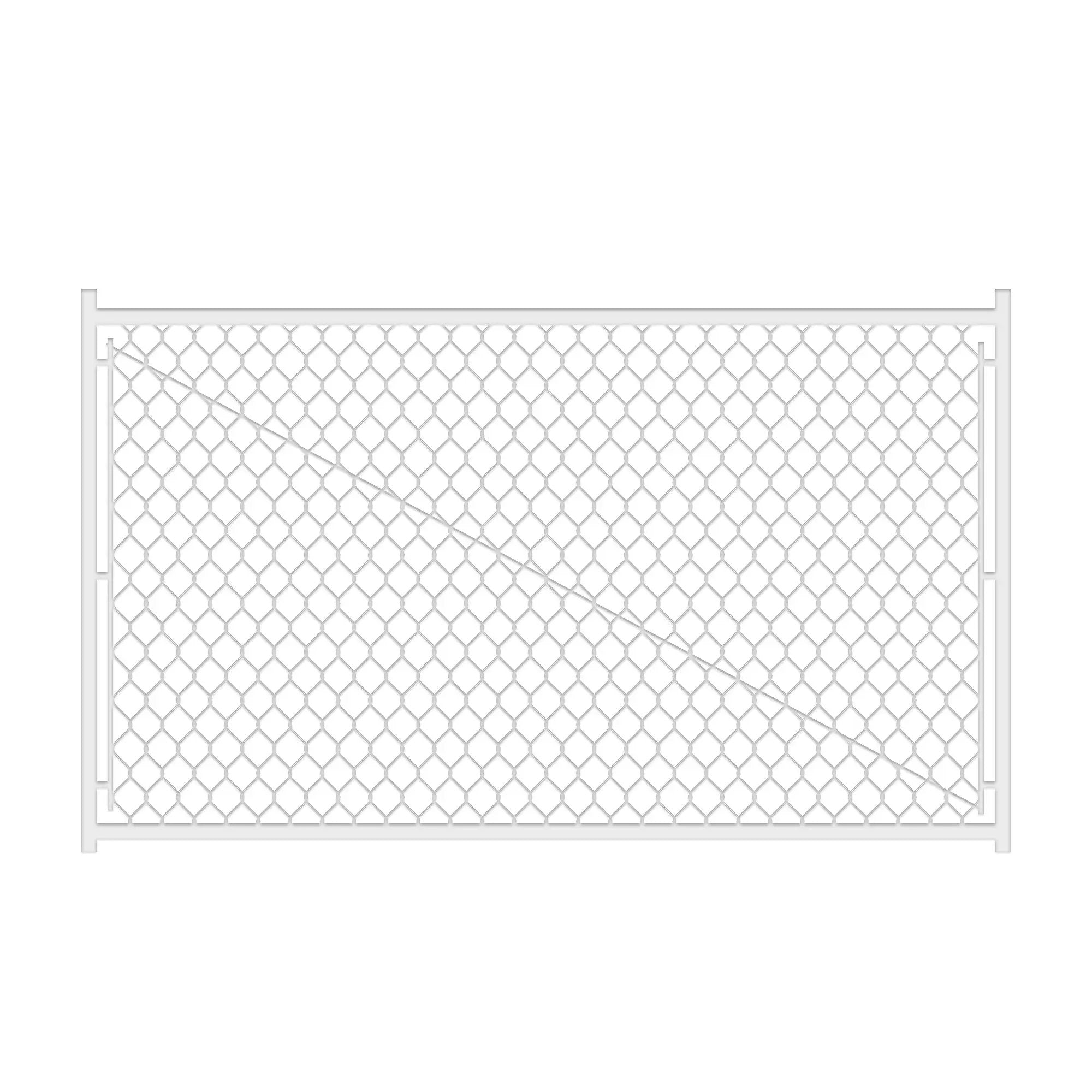 Adjustable 3.8FT Chain Link Walk Gate Kit by HouseOfZazla