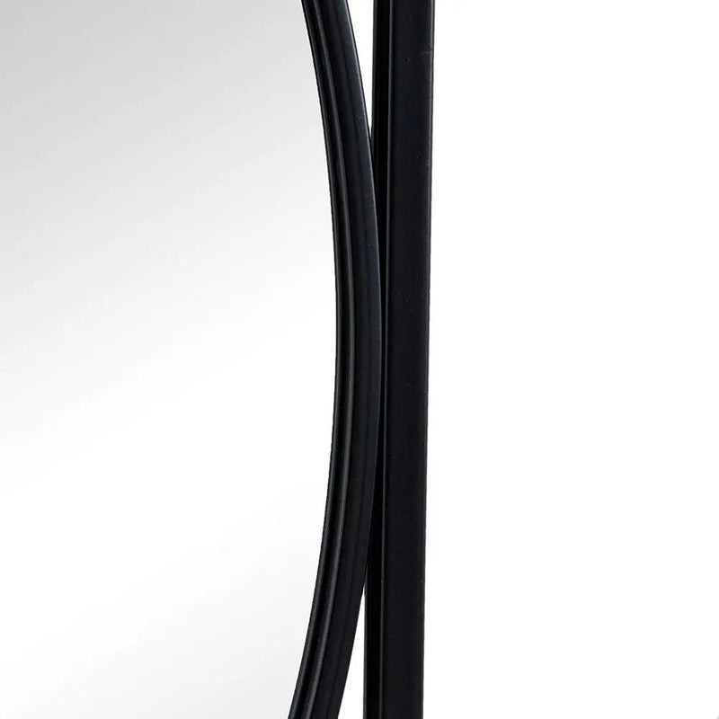 Rectangular Wall Mirrors With Frame, Home Decor For Living Room Bedroom Entryway - Black by HouseOfZazla