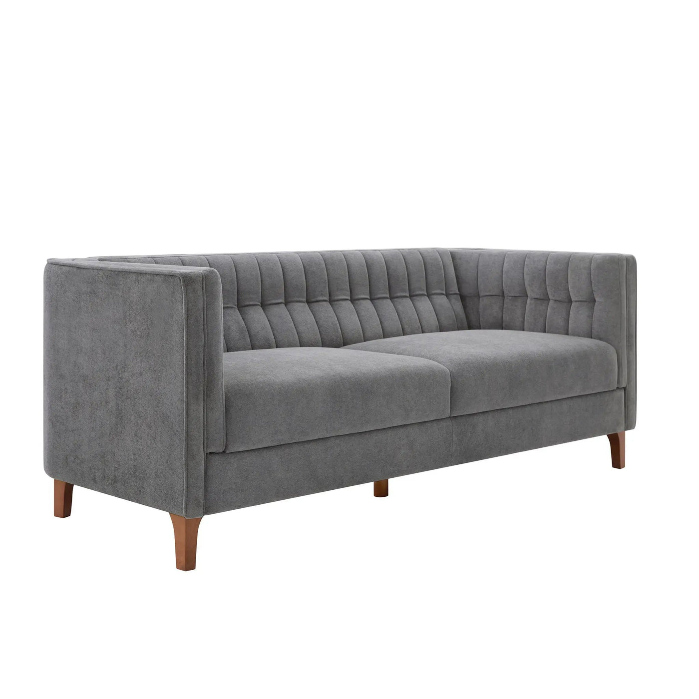 Modern 3 Seater Sofa Upholstered Couch with Curved Armrests by HouseOfZazla