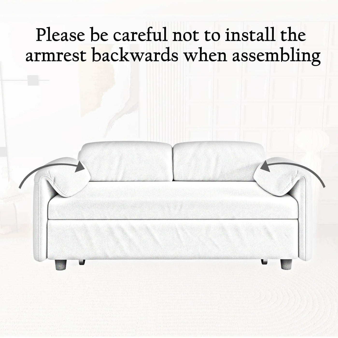 Sofa, Dual Purpose Lounge With Retractable Queen Size Bed by HouseOfZazla