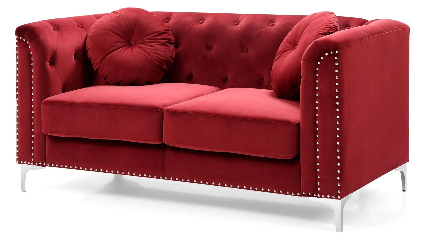 Stylish Sloped Arm Loveseat by HouseOfZazla