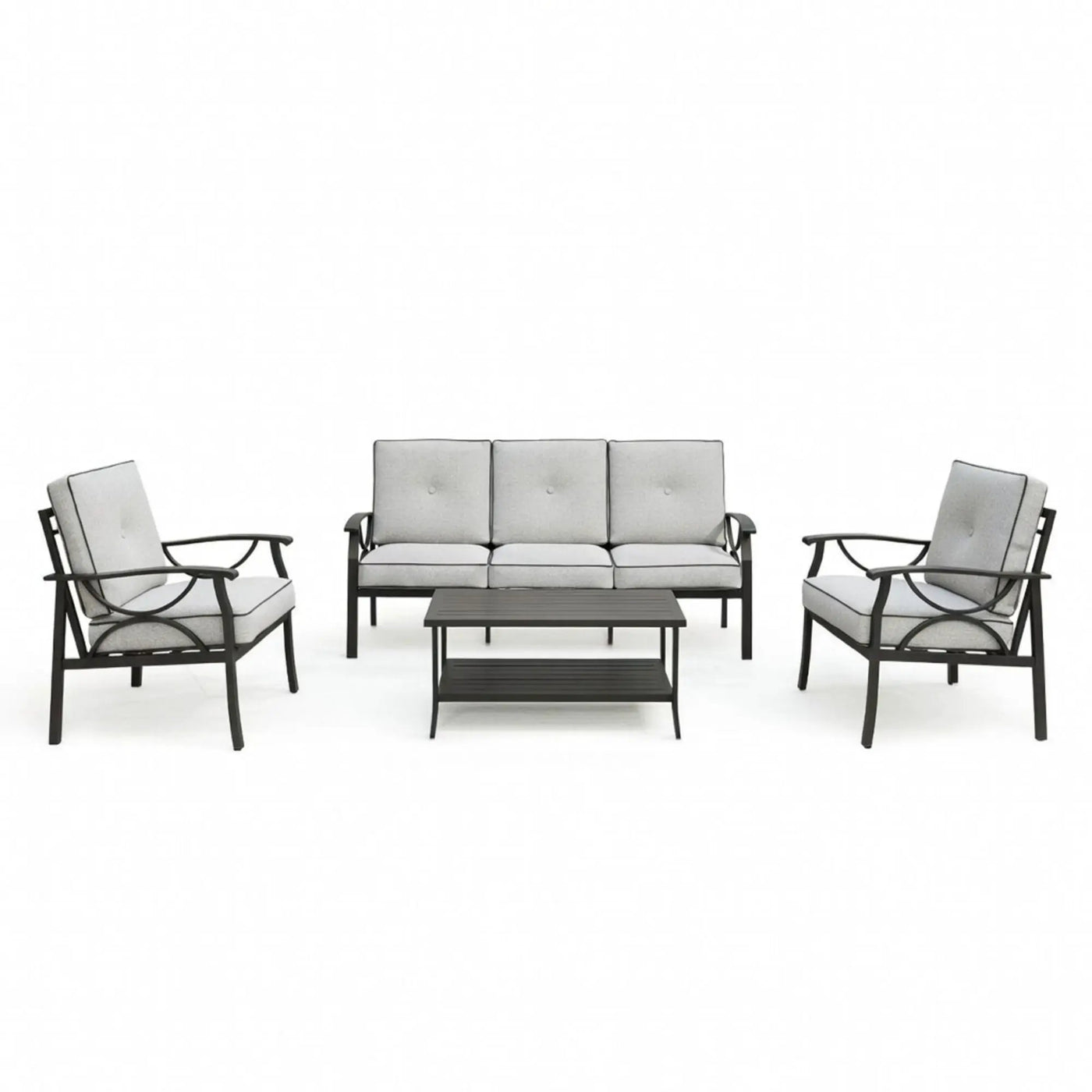 Patio Furniture Set with Coffee Table and Cushions for Backyard by HouseOfZazla