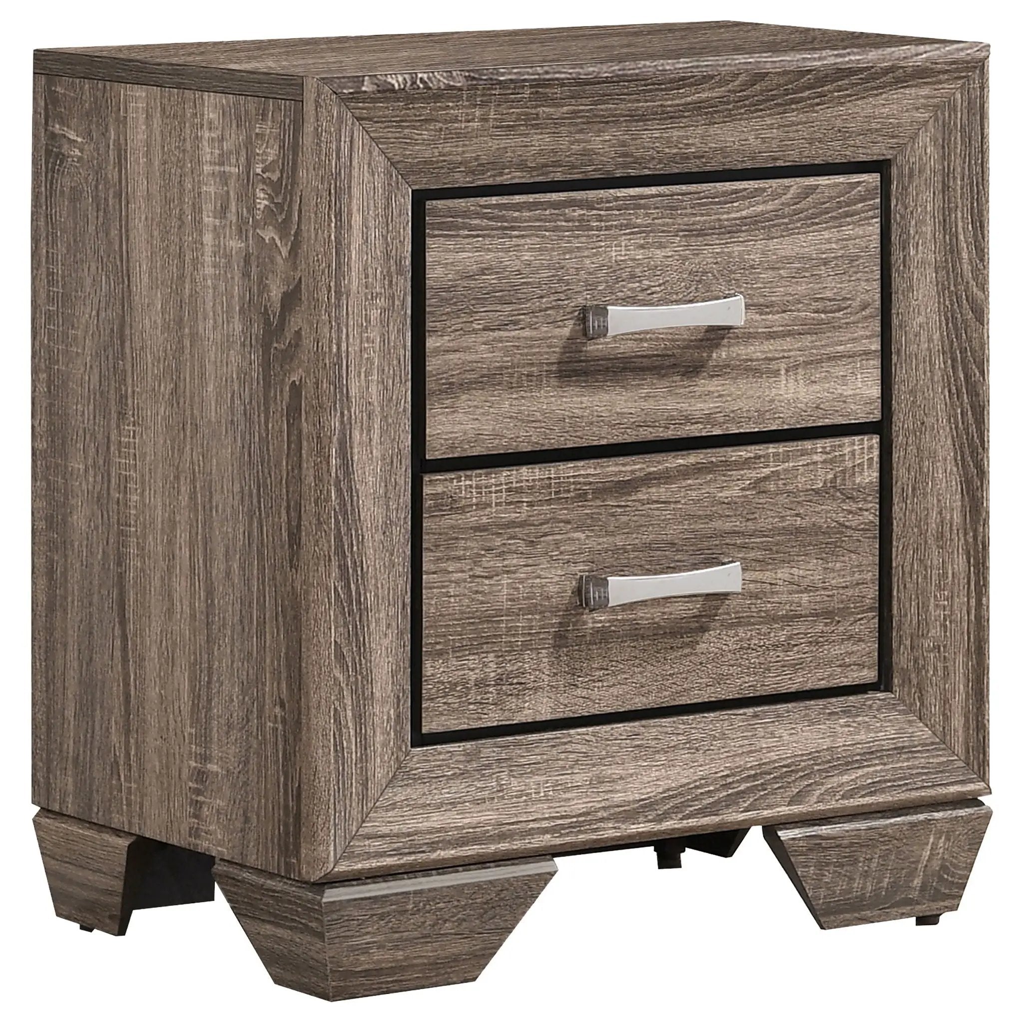 Kauffman 4-piece Eastern King Bedroom Set Washed Taupe by Unique Piece Furniture