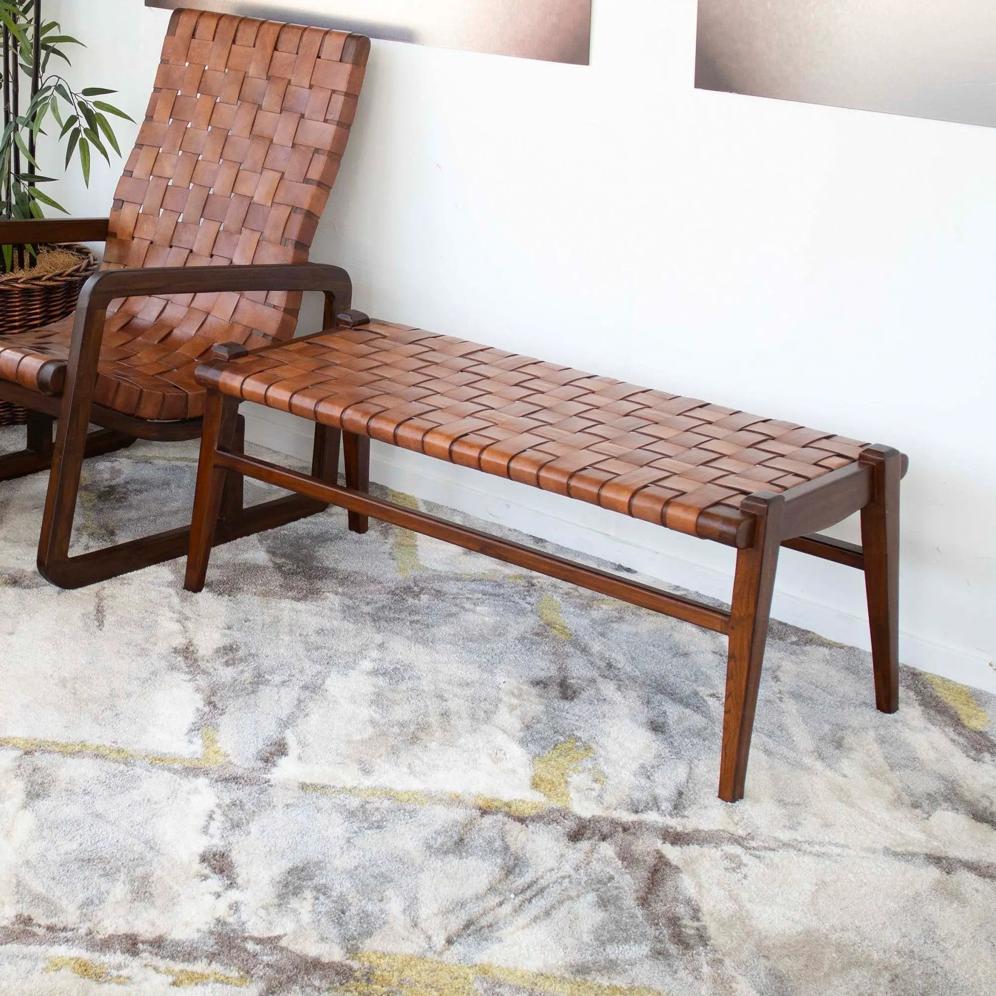 Cody - Bench - Brown / Tan by HouseOfZazla