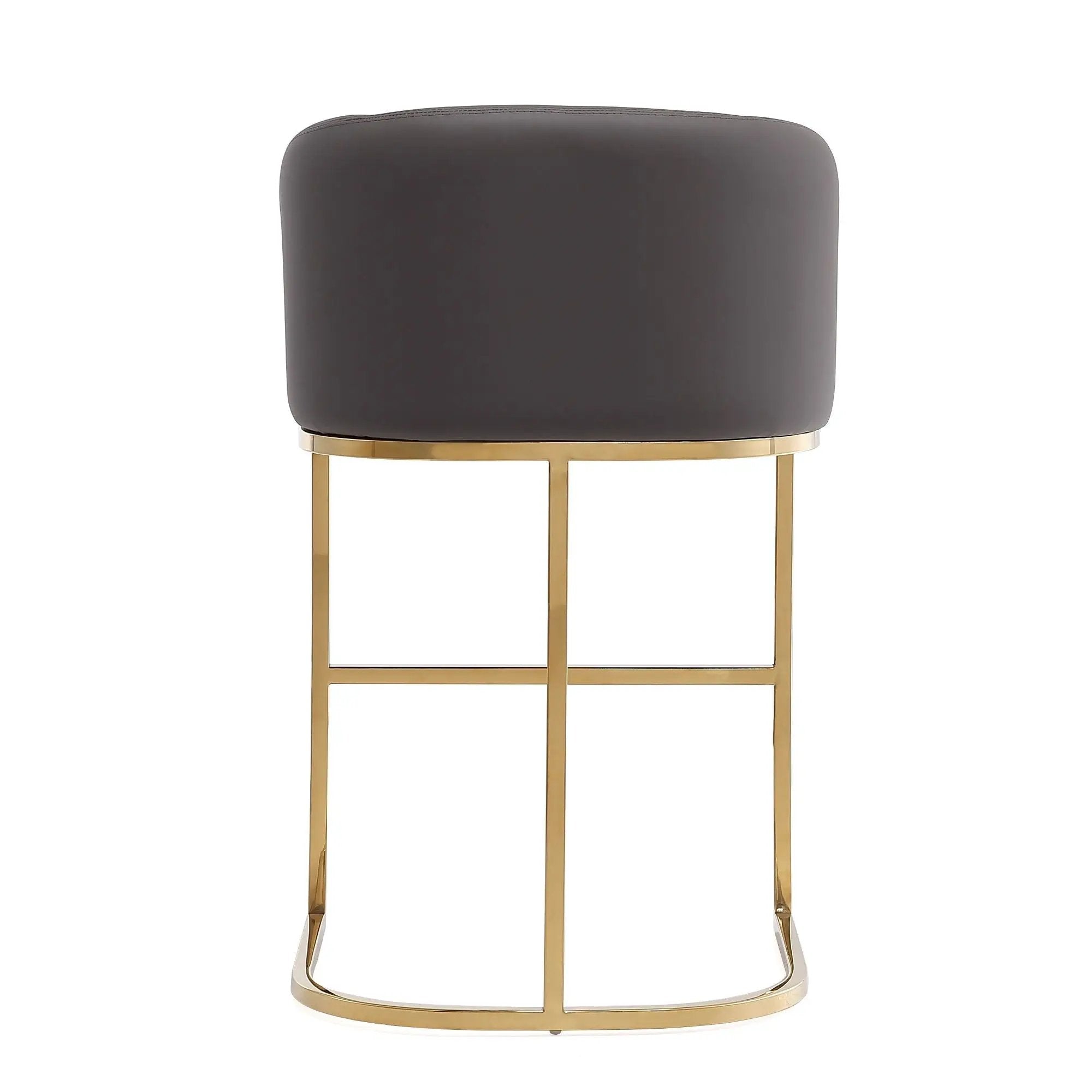Mid-Century Modern Stool With Steel Base by HouseOfZazla