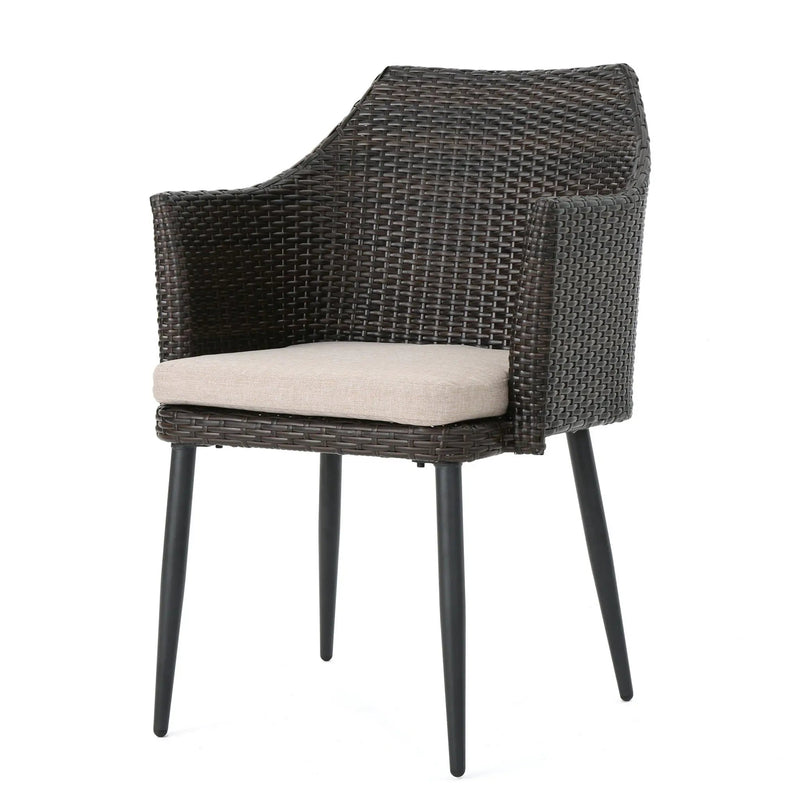 Kenneth 3 Pieces Chat Set Outdoor Furniture - Brown Multi by HouseOfZazla