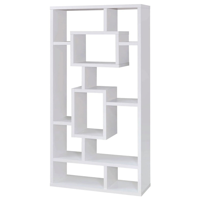 Corey 71-inch 8-shelf Bookshelf White by Unique Piece Furniture