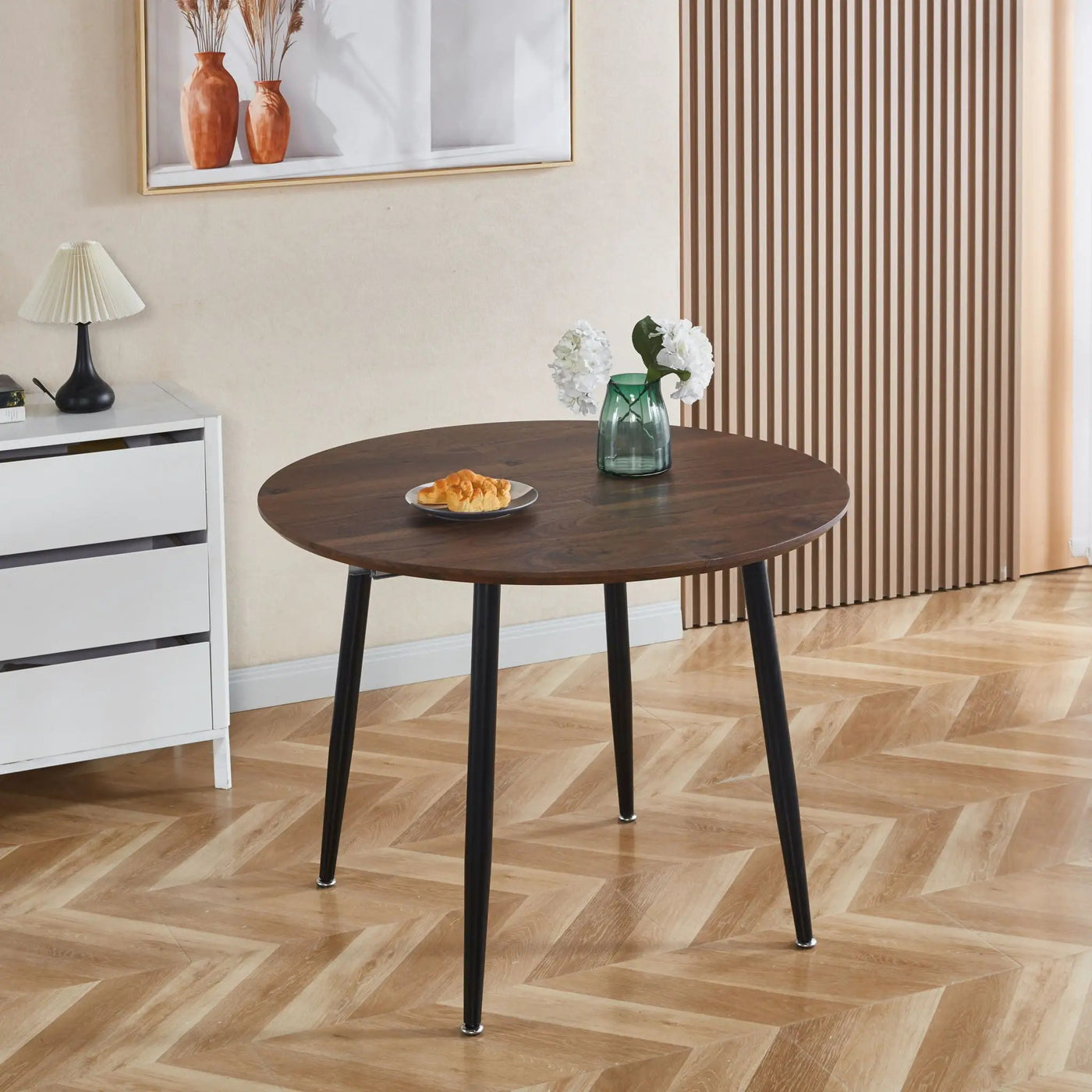 Extensible Table, Dining Table, Office Table, Coffee Table Metal Leg by HouseOfZazla