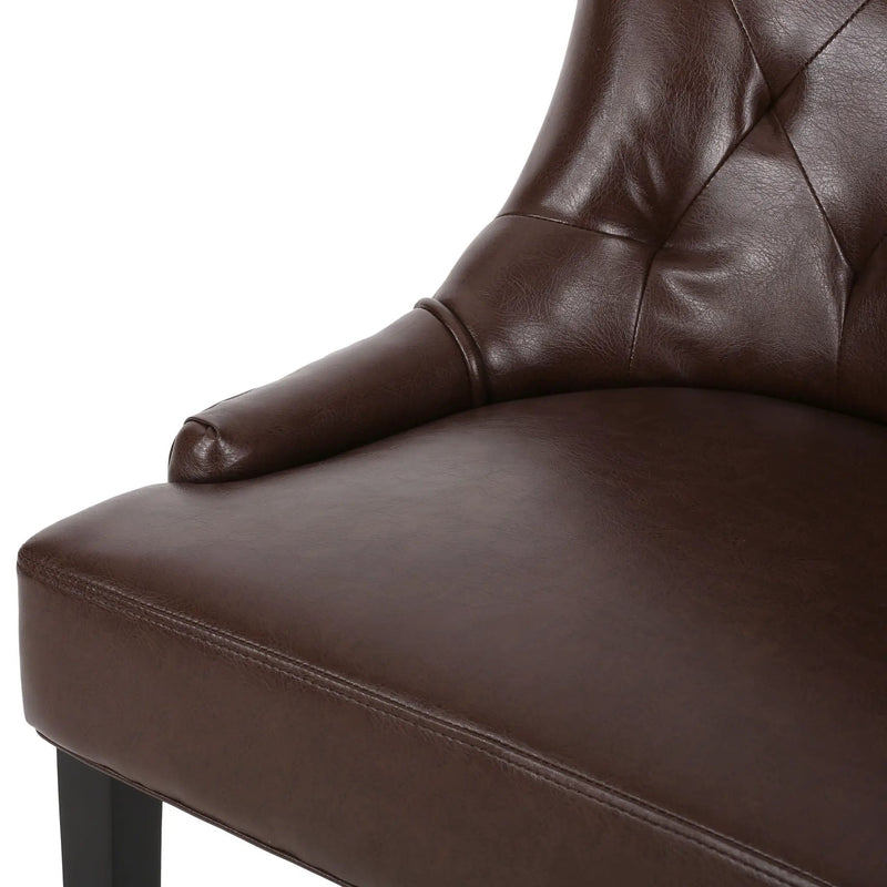 Cheney Contemporary Dining Chair Tufted Upholstery (Set of 2) by HouseOfZazla