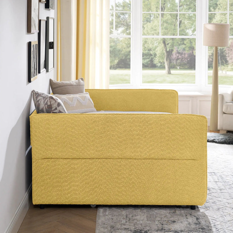 Upholstered Daybed With Pop Up Trundle by Unique Piece Furniture