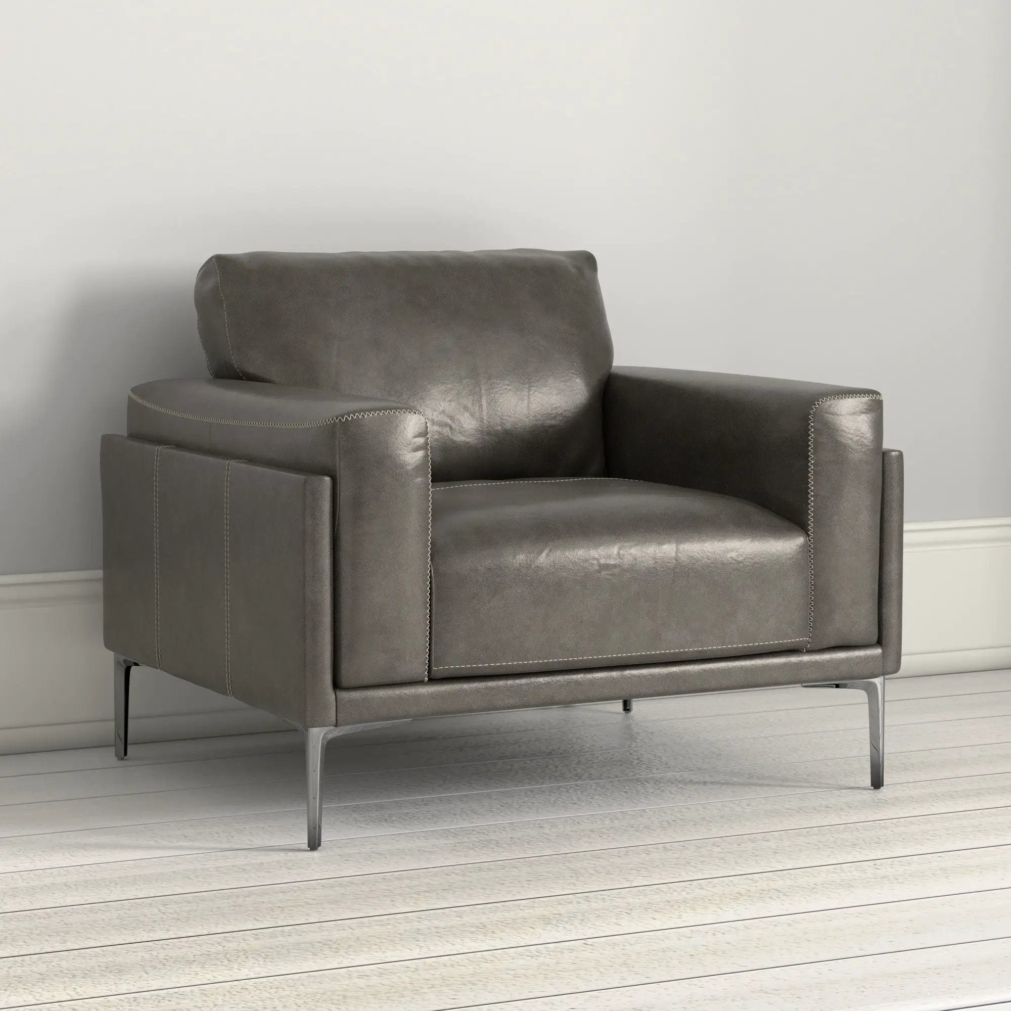 Transitional Fabric Chair - Dark Gray by HouseOfZazla