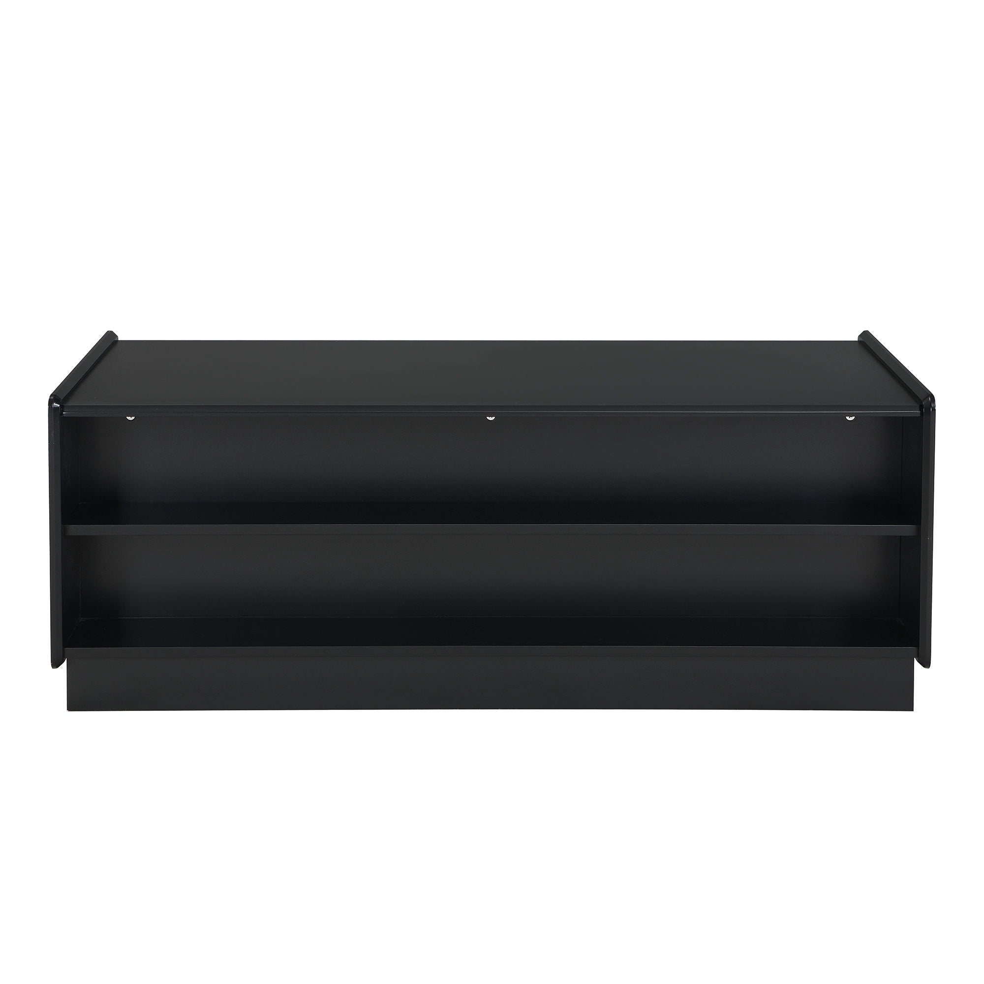 Modern Rectangle Coffee Table With 4 Drawers And 2 Display Shelves