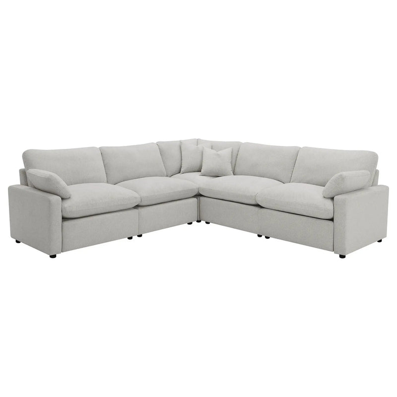 Collins 5-piece Modular Power Reclining Sectional Grey by Unique Piece Furniture