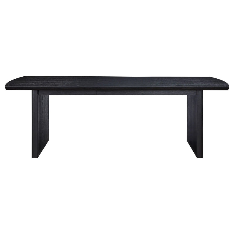 Brookmead 100-inch Extension Leaf Dining Table Black by Unique Piece Furniture