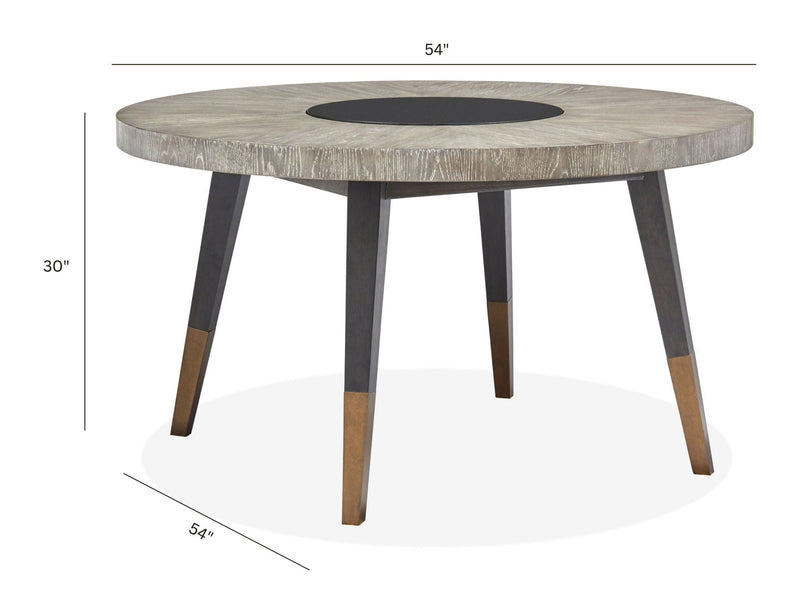 Ryker - Round Dining Table - Homestead Brown, photo 5 of 7
