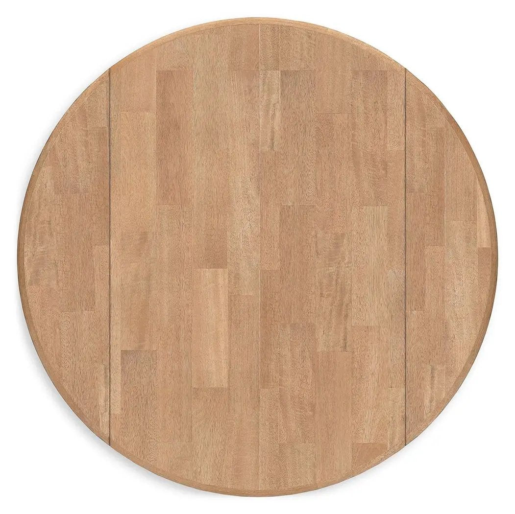 Gesthaven - Round Dining Room Drop Leaf Table by Unique Piece Furniture