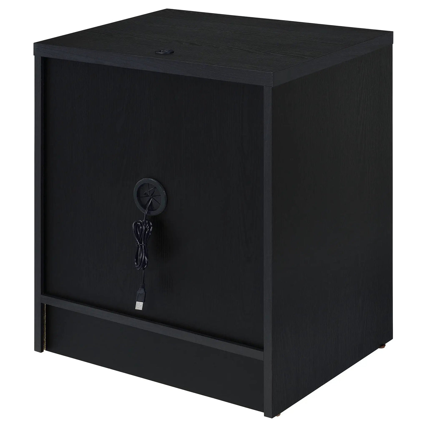 Geary - 2 Drawer Nightstand With LED Lights And USB Charging Ports by HouseOfZazla