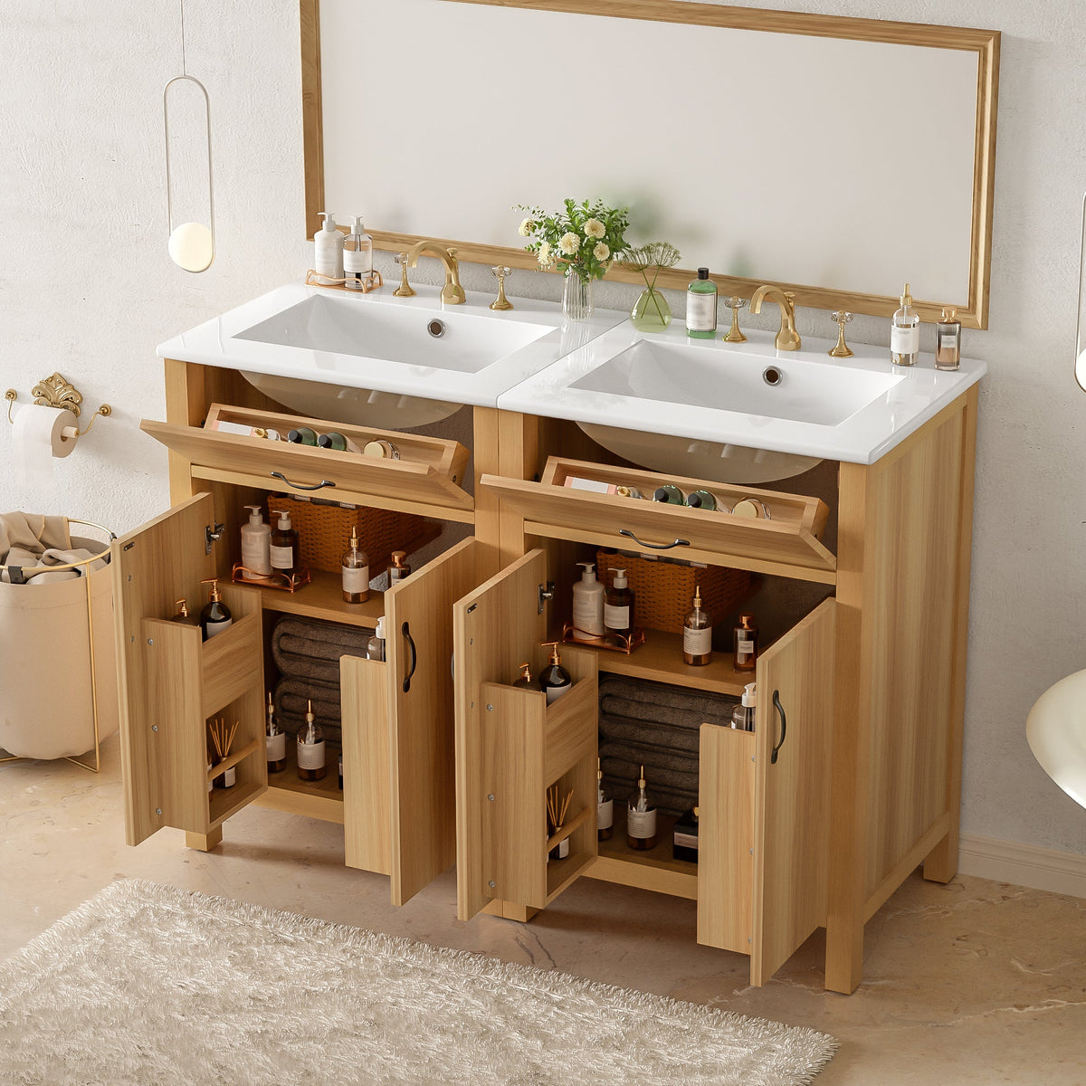 48" Bathroom Vanity with Solid Wood Frame, photo 4 of 10