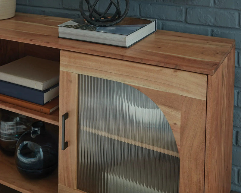 Adway - Accent Cabinet - Natural Brown by Unique Piece Furniture