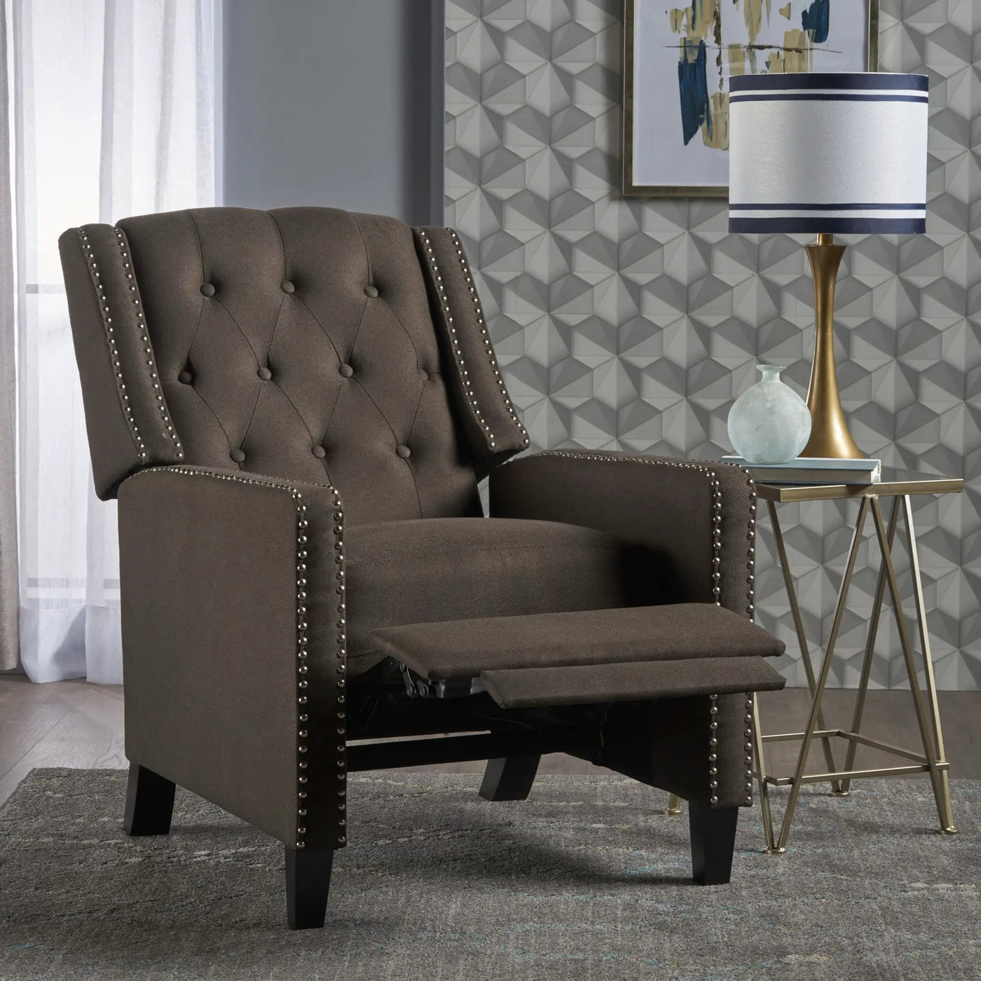 Classic Fabric Push Back Chair by HouseOfZazla