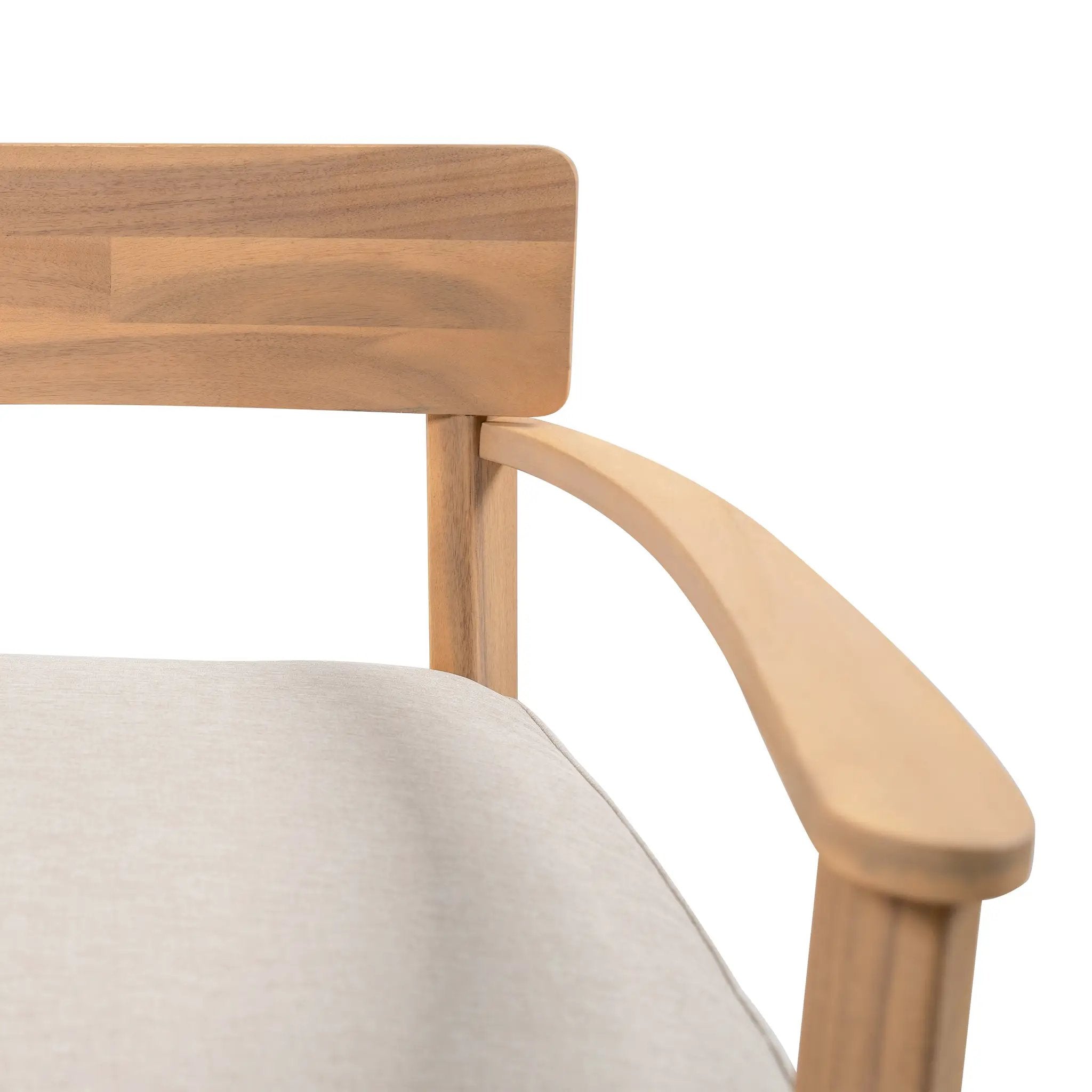 Mallorca Acacia Wood Club Chair With Seat Cushion by HouseOfZazla