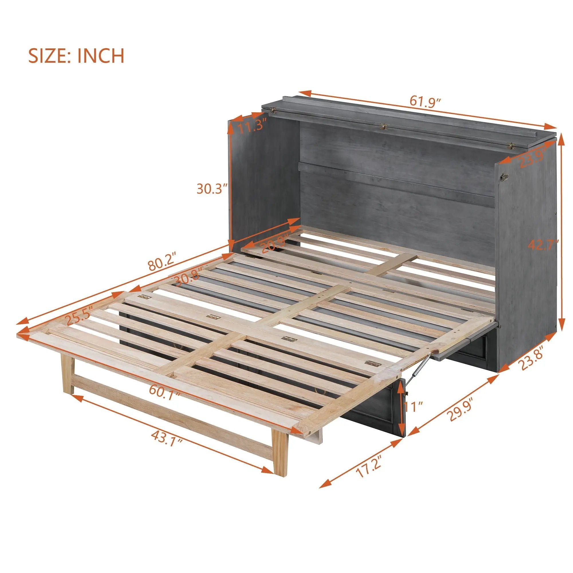 Murphy Bed With Large Drawers And Stylish Design by HouseOfZazla