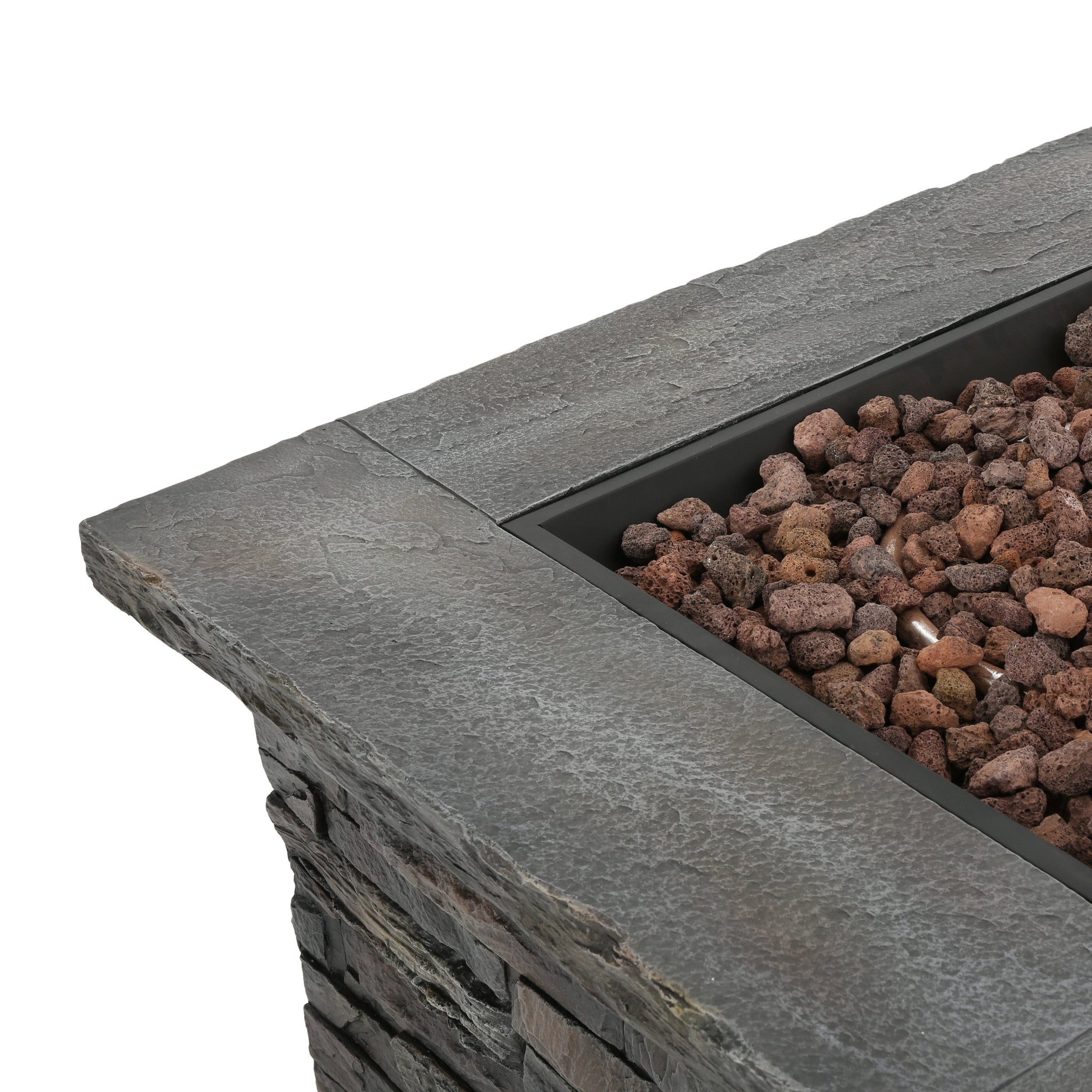 33' SQUARE MGO FIRE PIT - 40000 BTU. by HouseOfZazla