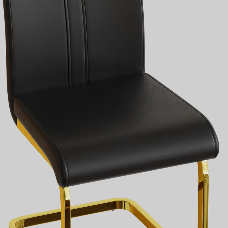Side Dining Room Chair, Padded Seat High Back