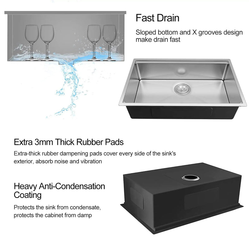 32" x 18" Undermount Workstation Sink by HouseOfZazla