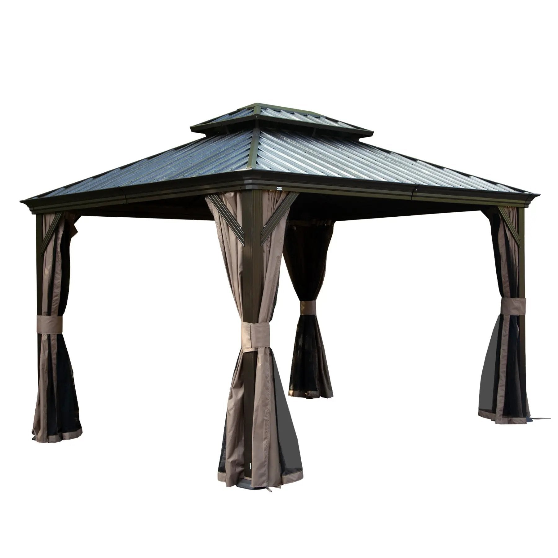 12' X 14' Hardtop Gazebo With Drainage System by HouseOfZazla