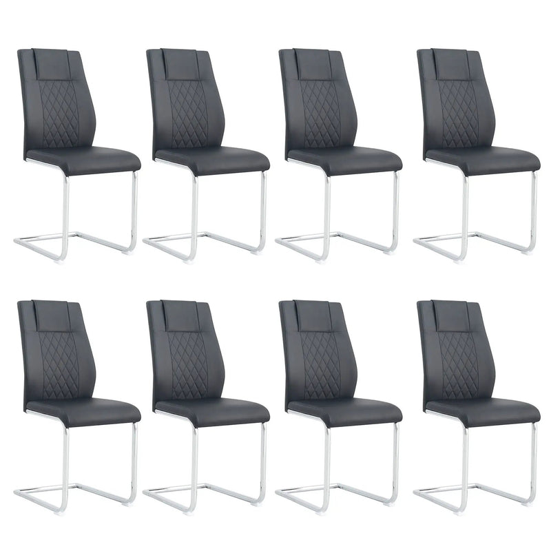 Modern Dining Chairs With Padded Seat, Metal Legs by Unique Piece Furniture