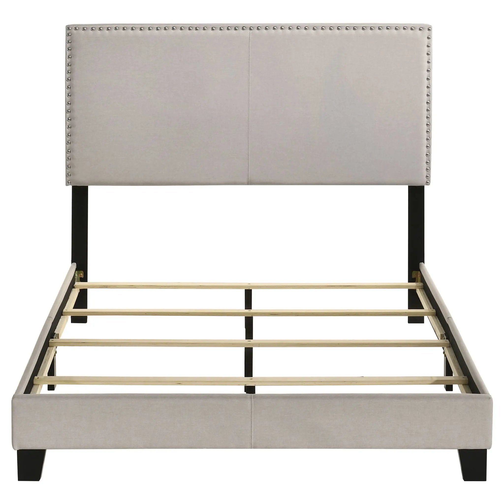 Boyd Upholstered Full Panel Bed Ivory by Unique Piece Furniture