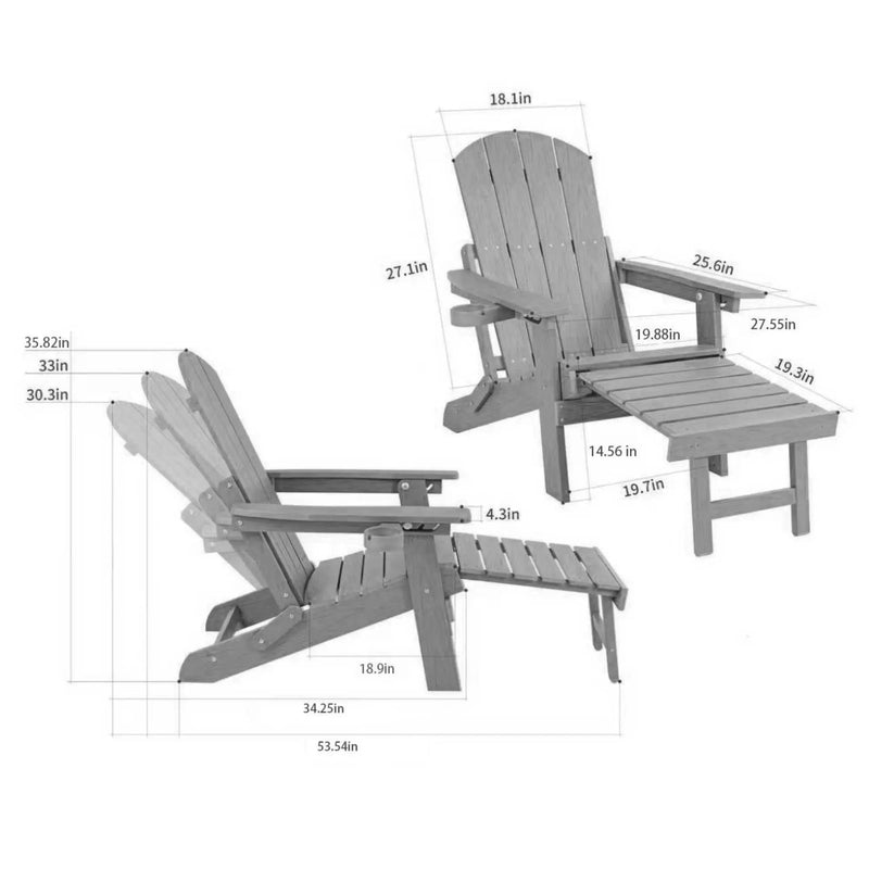 2-Piece All-Season Outdoor Lounge Chairs For Patio Leisure & Garden Relaxation Moments by HouseOfZazla