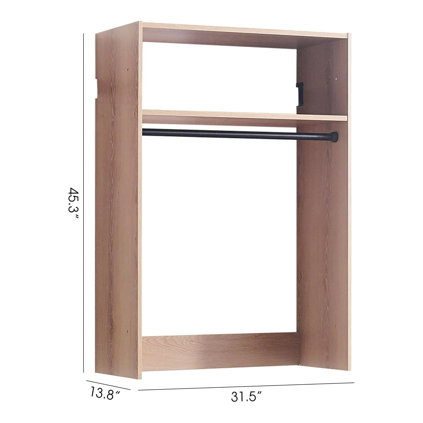 Devi - Wall Mounted Wood Closet System by HouseOfZazla