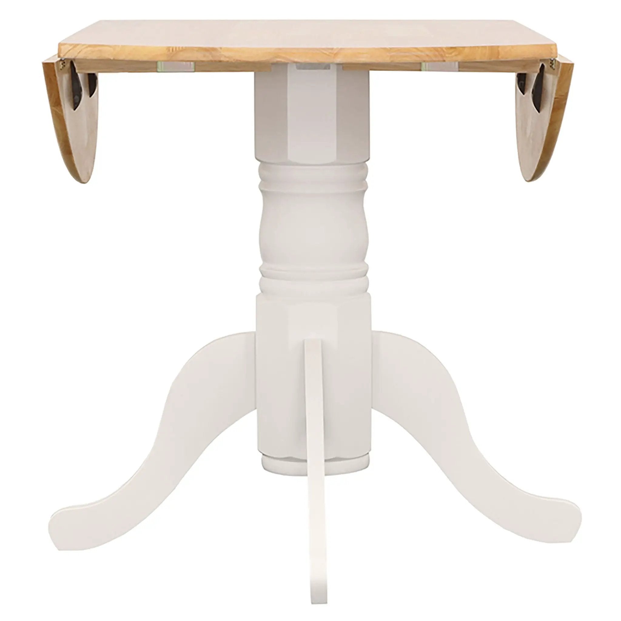 Allison 5-piece Round Drop Leaf Dining Table Set White by Unique Piece Furniture