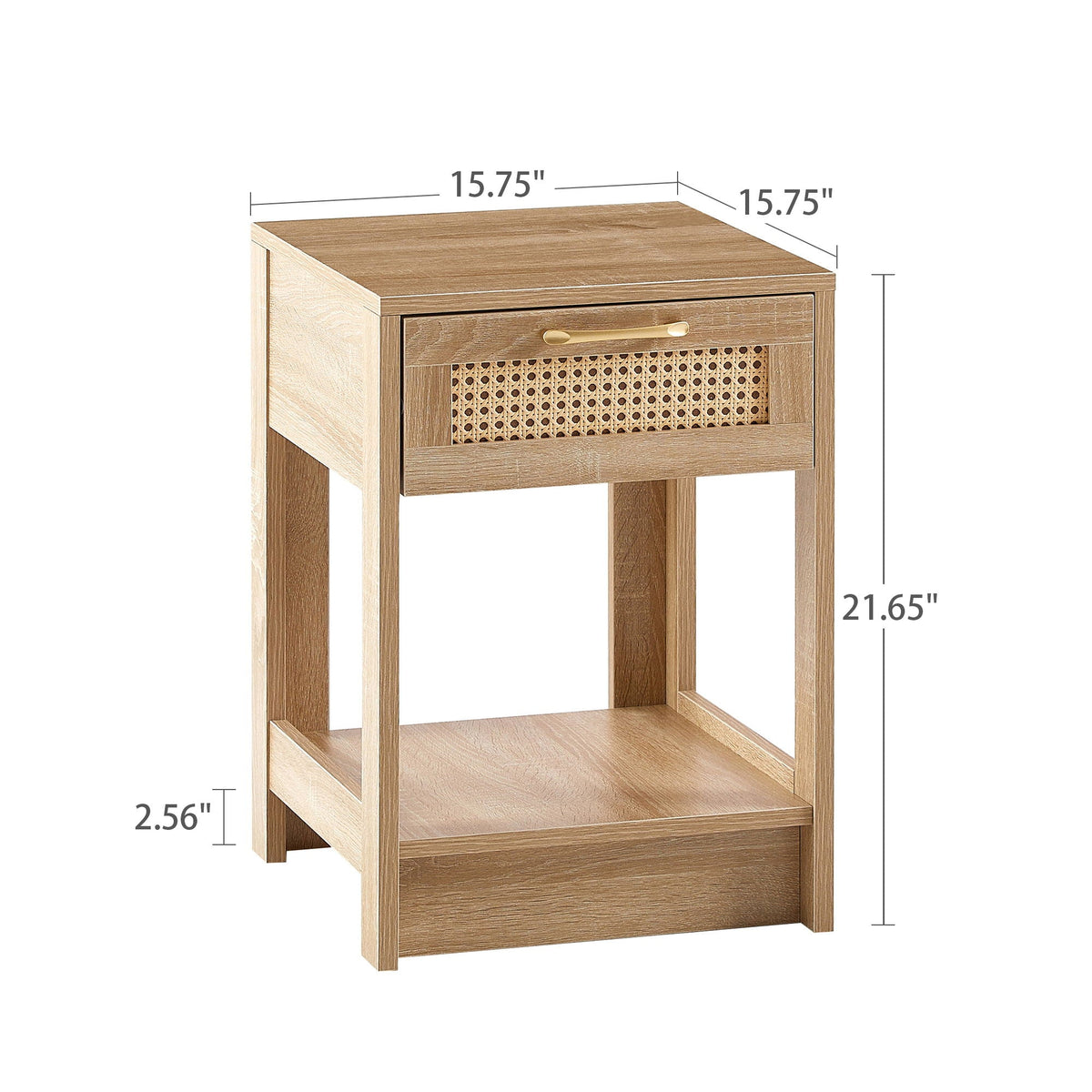 Modern Rattan Nightstand with Functional Drawer - Available in 3 Colors, photo 12 of 40