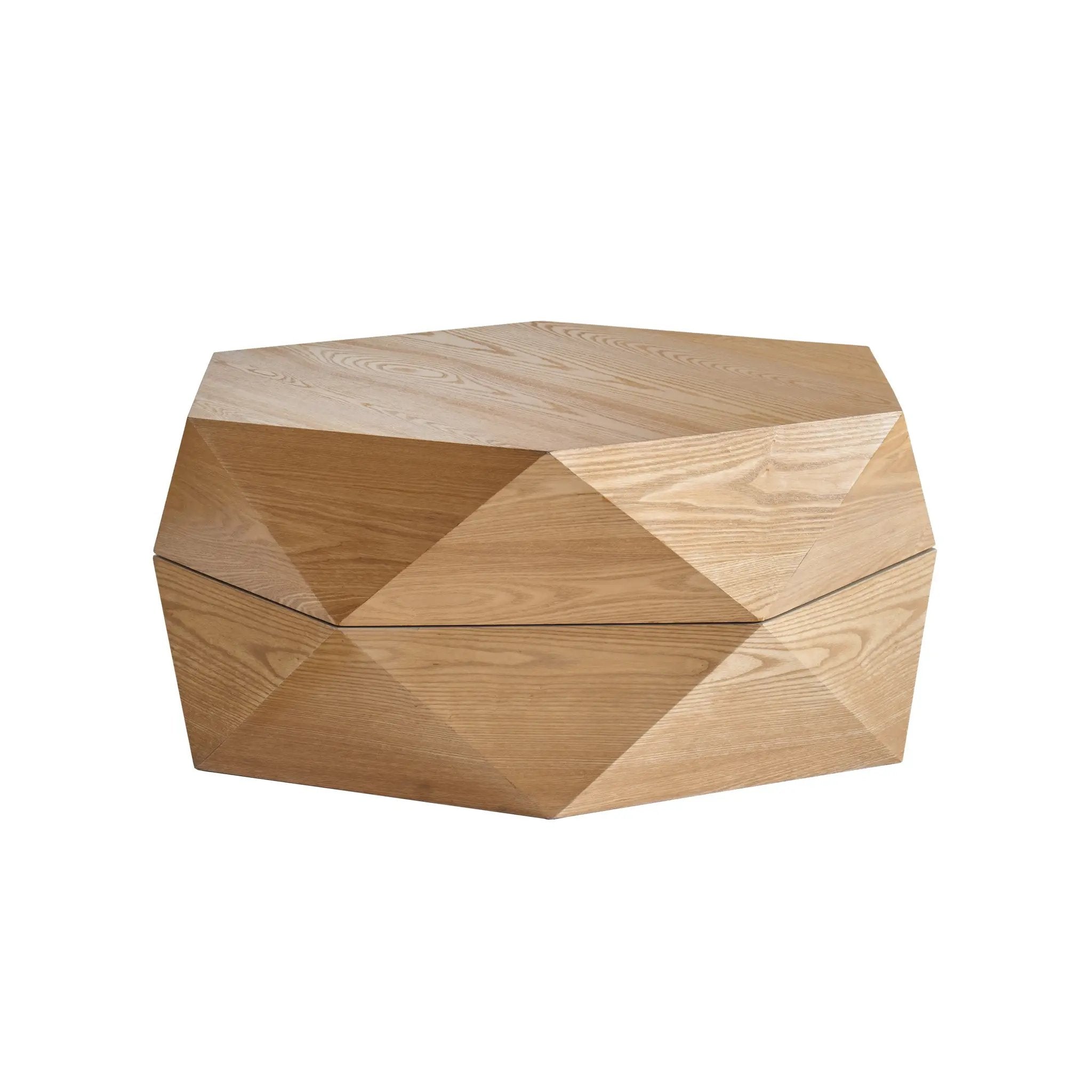36.61'' Retro Style Polygon Flip Top Coffee Table by HouseOfZazla
