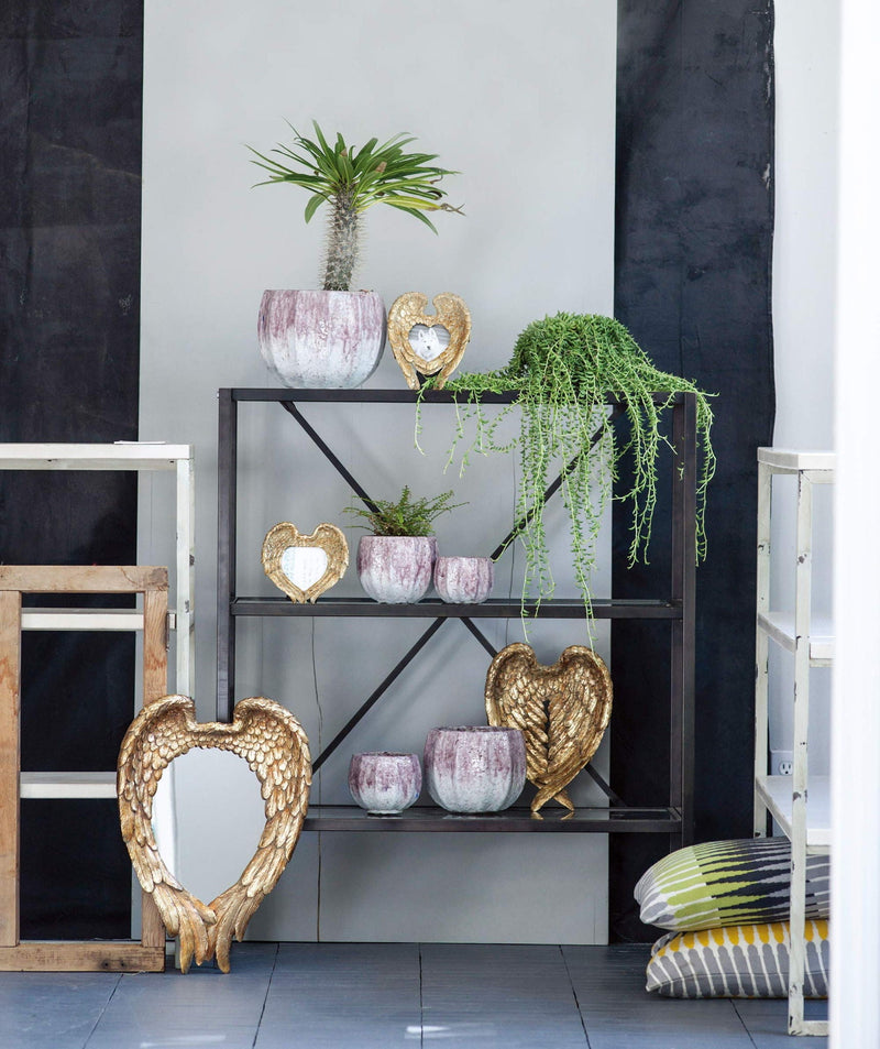 Gold Wing Accent Wall Mirror with Elegant Wing Design - Gold, photo 2 of 6