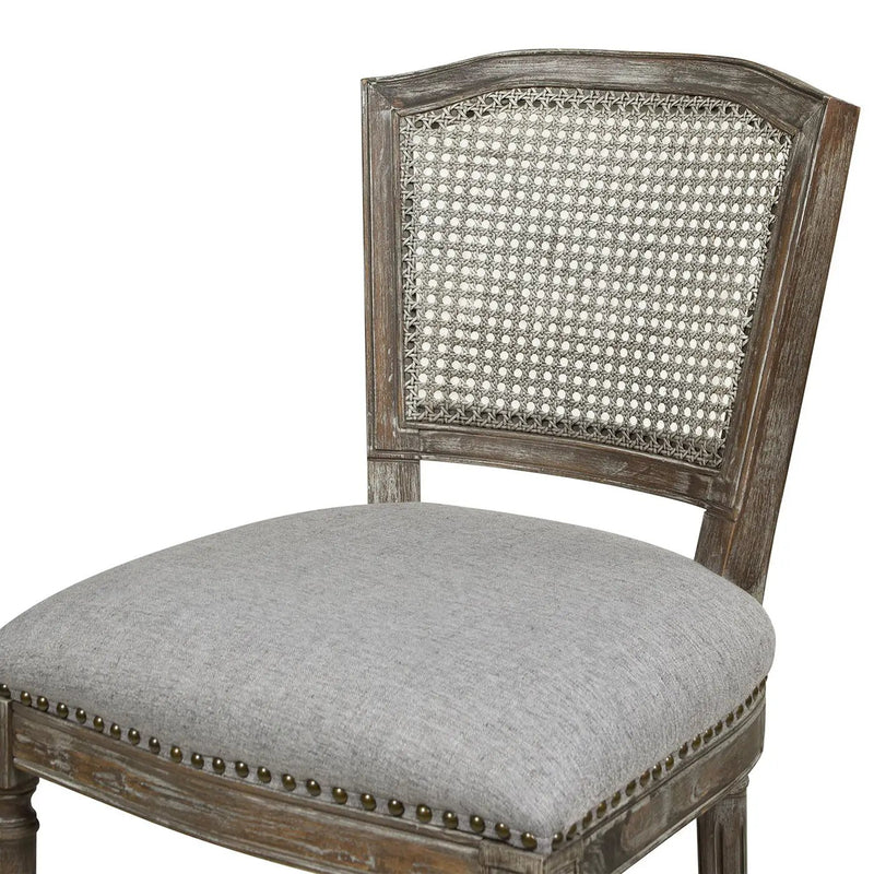 Triomphe - Rattan Wicker High Back Armless Counter Bar Stool by Unique Piece Furniture