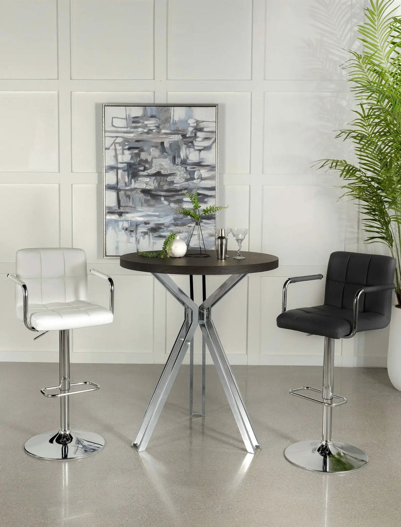 Edgerton Round 35-inch Pub Height Bistro Bar Table Dark Oak by Unique Piece Furniture